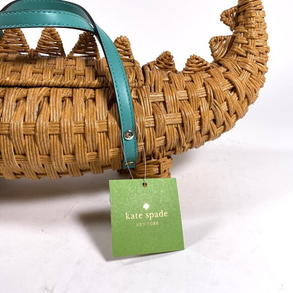RARE KATE SPADE 'Swamped Wicker 3D Alligator' Bag - Picture 11 of 12